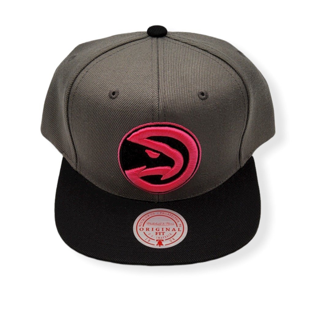 Mitchell & Ness Atlanta Hawks Neon Lights Adjustable Snapback Hat Cap