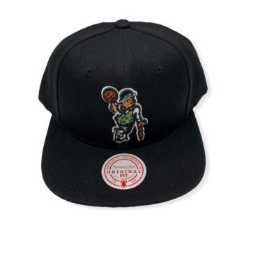Mitchell & Ness Boston Celtics Core Basic Black Adjustable Snapback Hat Cap