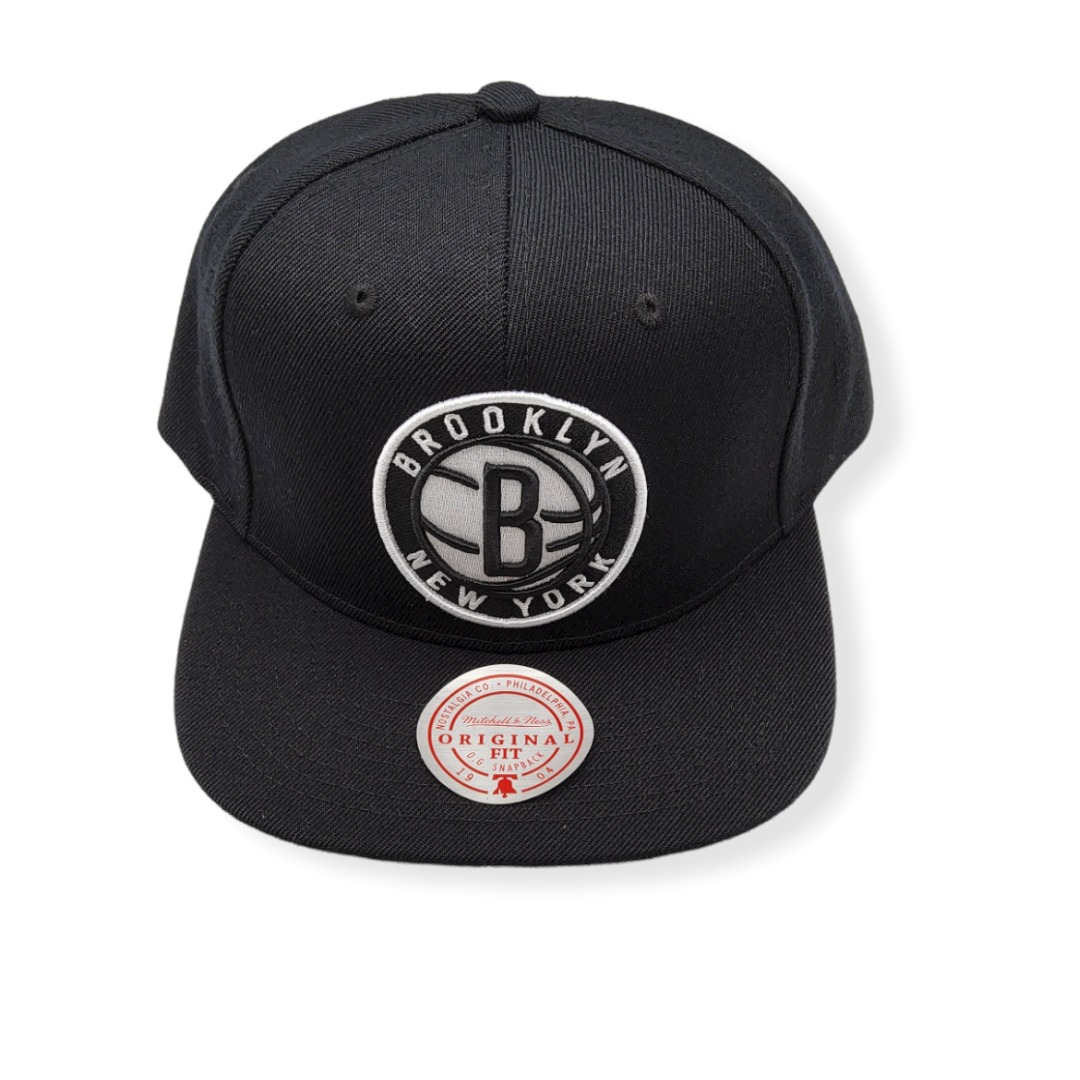 Mitchell & Ness Brooklyn Nets Team Ground 2.0 Adjustable Snapback Hat Cap