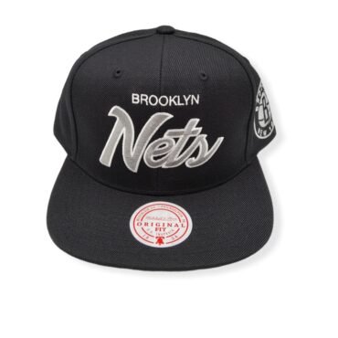 Mitchell & Ness Brooklyn Nets Team Script 2.0 Adjustable Snapback Hat Cap