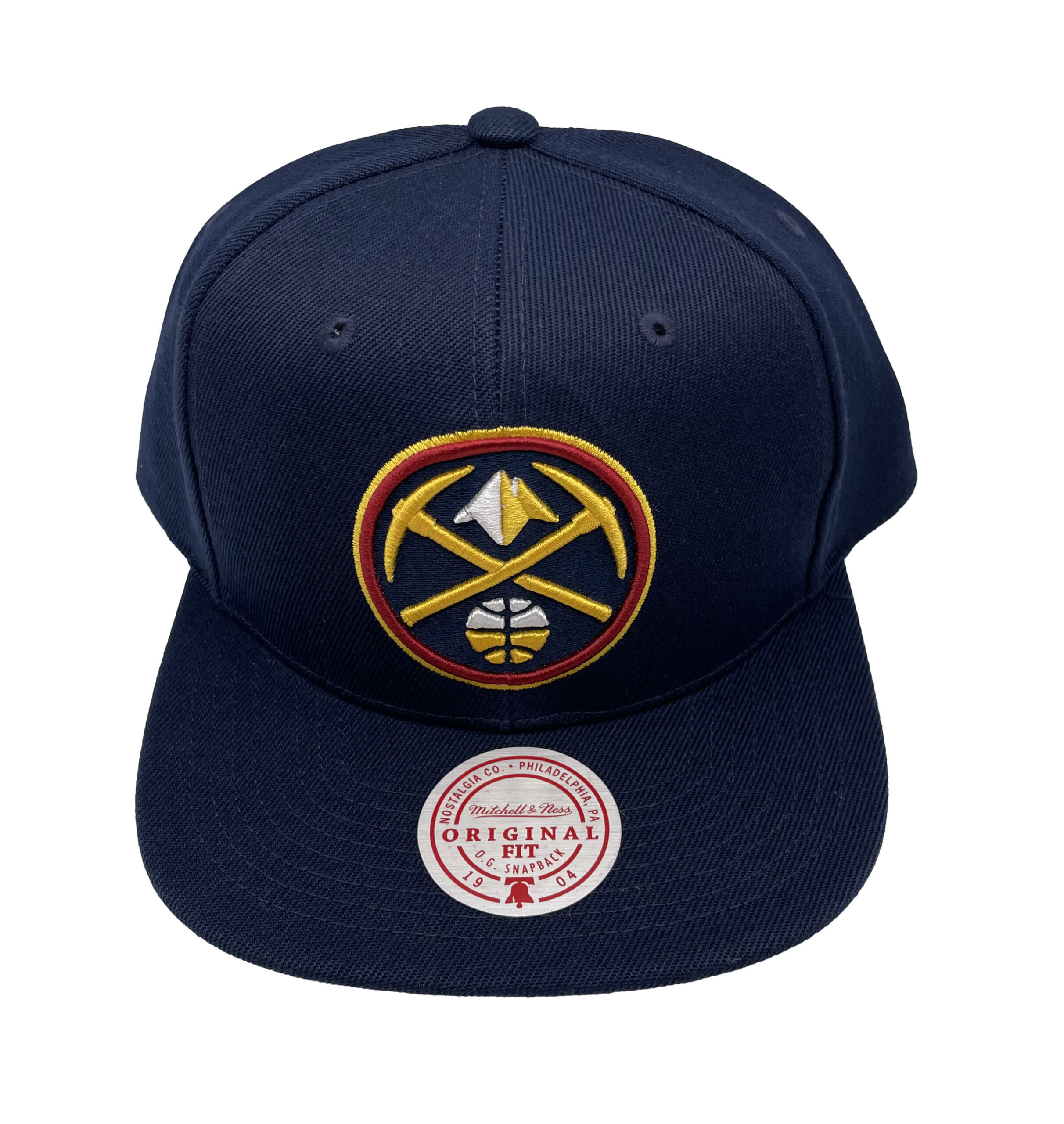 Mitchell & Ness Denver Nuggets Core Basic Navy Adjustable Snapback Hat Cap