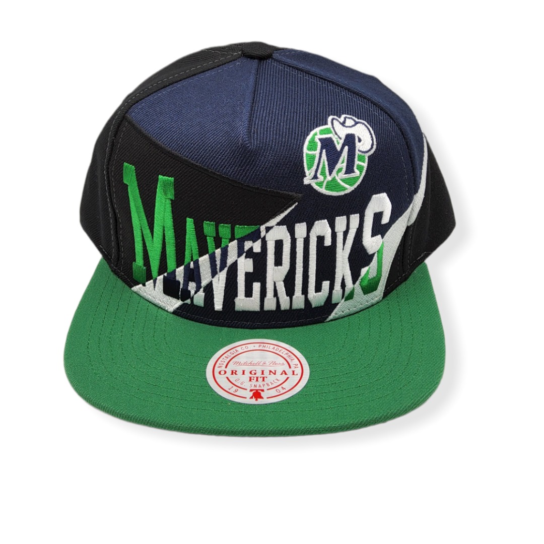 Mitchell & Ness Dallas Mavericks Multiply Blue/Green Adjustable Snapback Hat Cap