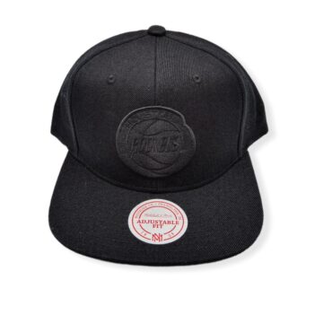 Mitchell & Ness Houston Rockets Wool Black/Black Hardwood Classics Adjustable Snapback Hat Cap