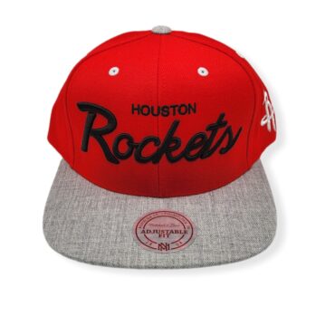 Mitchell & Ness Houston Rockets Special Script Adjustable Snapback Hat Cap