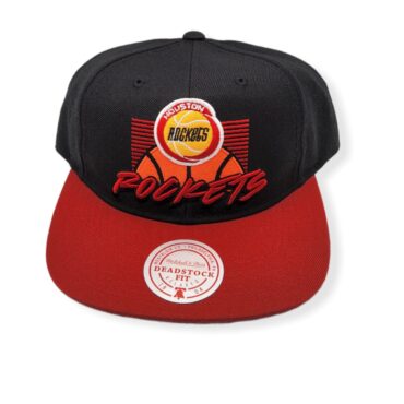 Mitchell & Ness Houston Rockets Retro Stack Deadstock Hardwood Classics Adjustable Snapback Hat Cap