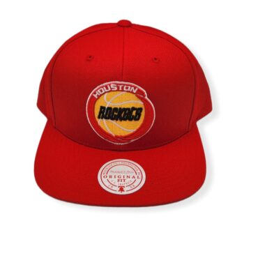 Mitchell & Ness Houston Rockets Team Ground Hardwood Classics Adjustable Snapback Hat Cap