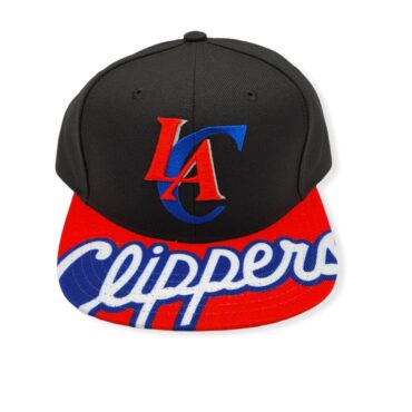 Mitchell & Ness Los Angeles Clippers Swingman Pop Hardwood Classics Black/Red Adjustable Snapback Hat Cap