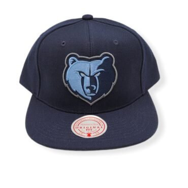 Mitchell & Ness Memphis Grizzlies Team Ground 2.0 Blue Adjustable Snapback Hat Cap