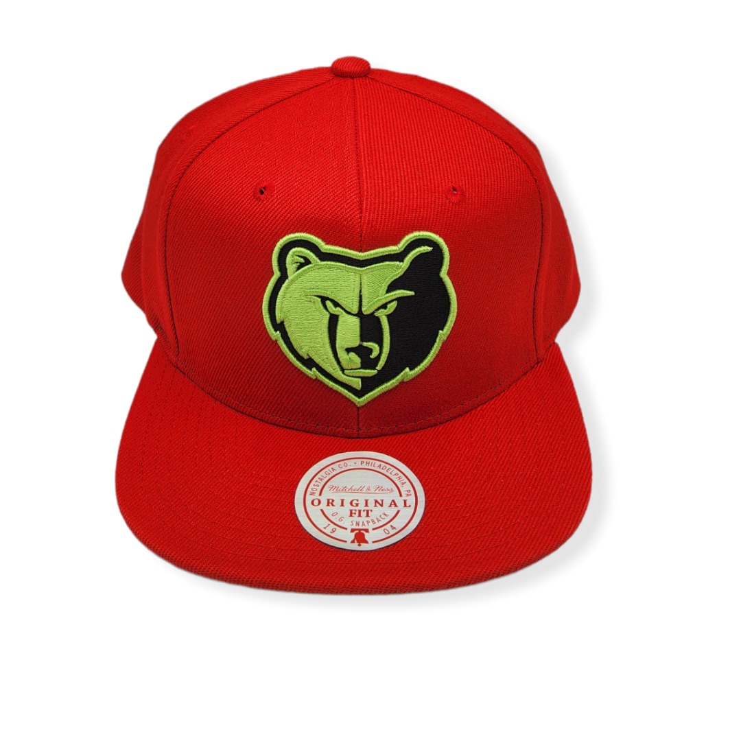 Mitchell & Ness Memphis Grizzlies Reverse Grinch Adjustable Snapback Hat Cap
