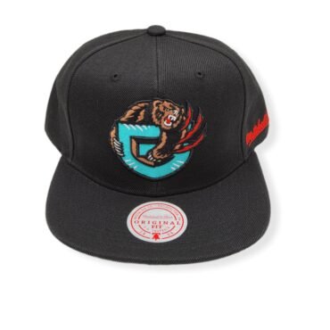 Mitchell & Ness Memphis Grizzlies Drop Back Black Adjustable Snapback Hat Cap