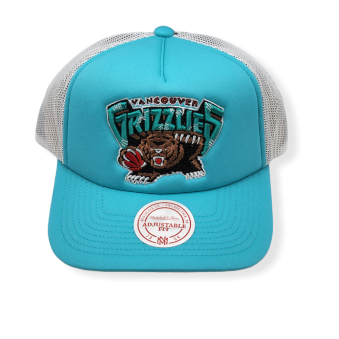 Mitchell & Ness Memphis Grizzlies Off The Backboard Trucker Adjustable Snapback Hat Cap