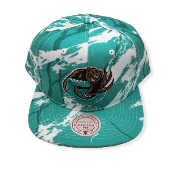 Mitchell & Ness Memphis Grizzlies Down For All Teal Adjustable Snapback Hat Cap