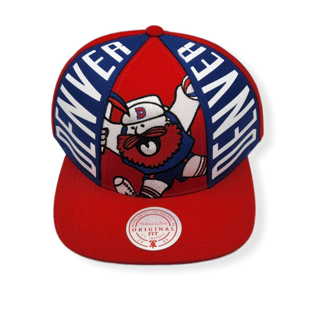 Mitchell & Ness Denver Nuggets Big Face Callout Hardwood Classics Adjustable Snapback Hat Cap