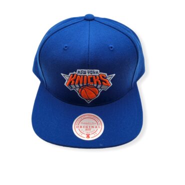 Mitchell & Ness New York Knicks Team Ground Royal Adjustable Snapback Hat Cap