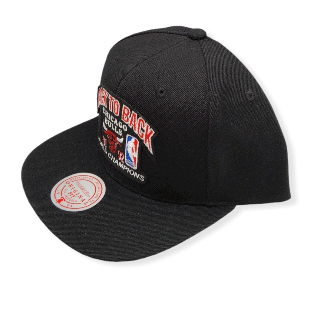 Mitchell & Ness Chicago Bulls 1991-1992 Back to Back Champs Adjustable Snapback Hat Cap
