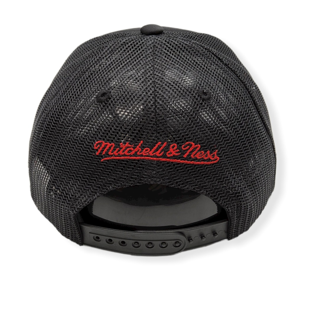 Mitchell & Ness Chicago Bulls Championship Trucker Black Adjustable Snapback Hat Cap