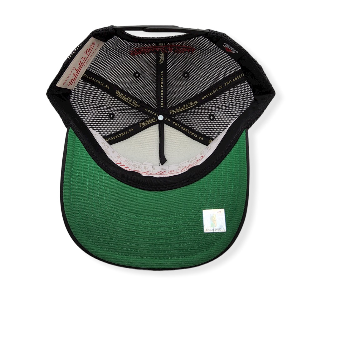 Mitchell & Ness Chicago Bulls Championship Trucker Black Adjustable Snapback Hat Cap