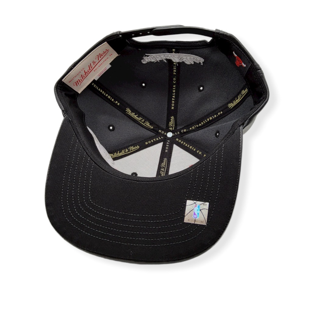 Mitchell & Ness Chicago Bulls Day One Grey Heather Adjustable Snapback Hat Cap