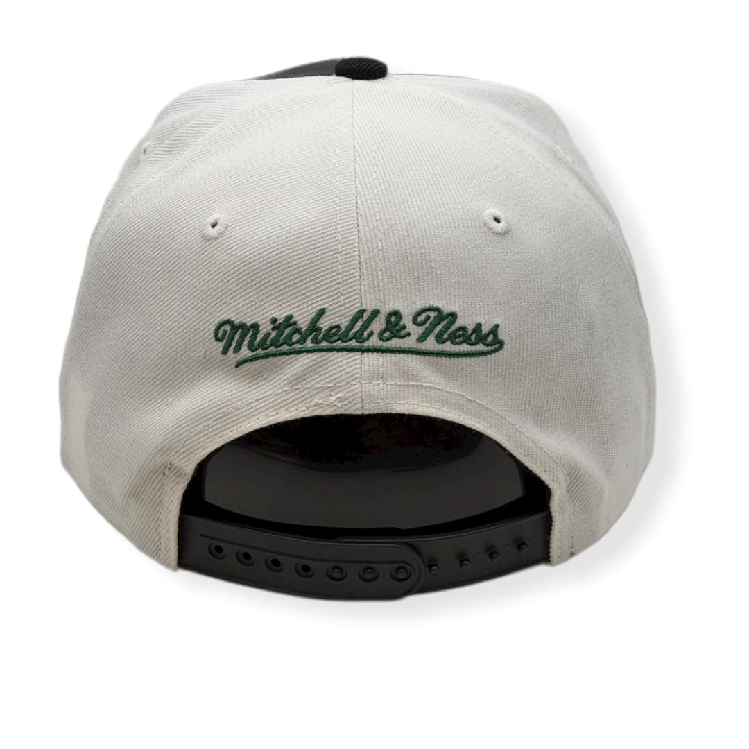 Mitchell & Ness Chicago Bulls Day One White/Green Adjustable Snapback Hat Cap