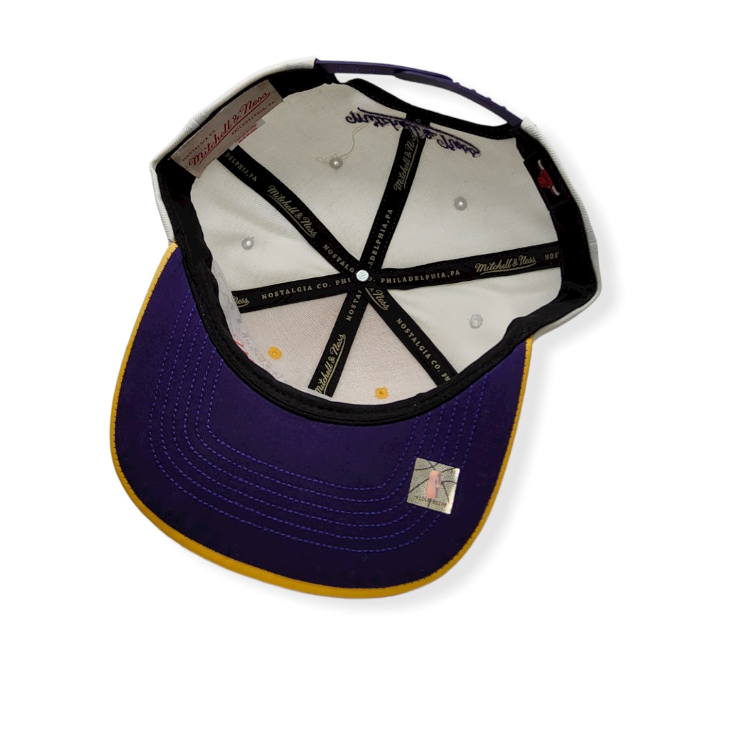 Mitchell & Ness Chicago Bulls Day One Yellow/Purple Adjustable Snapback Hat Cap