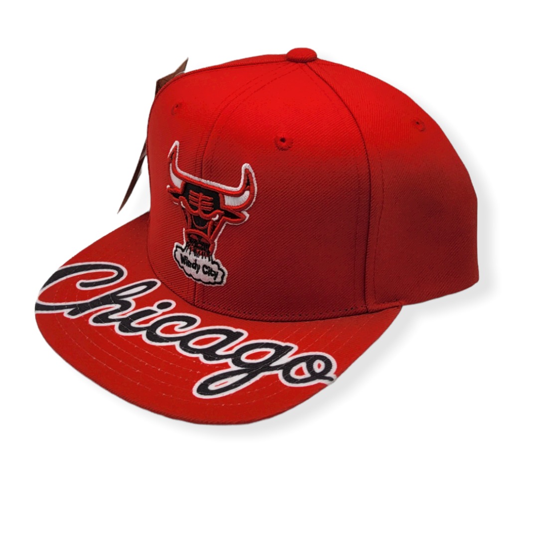 Mitchell & Ness Chicago Bulls Swingman Pop Red Adjustable Snapback Hat Cap