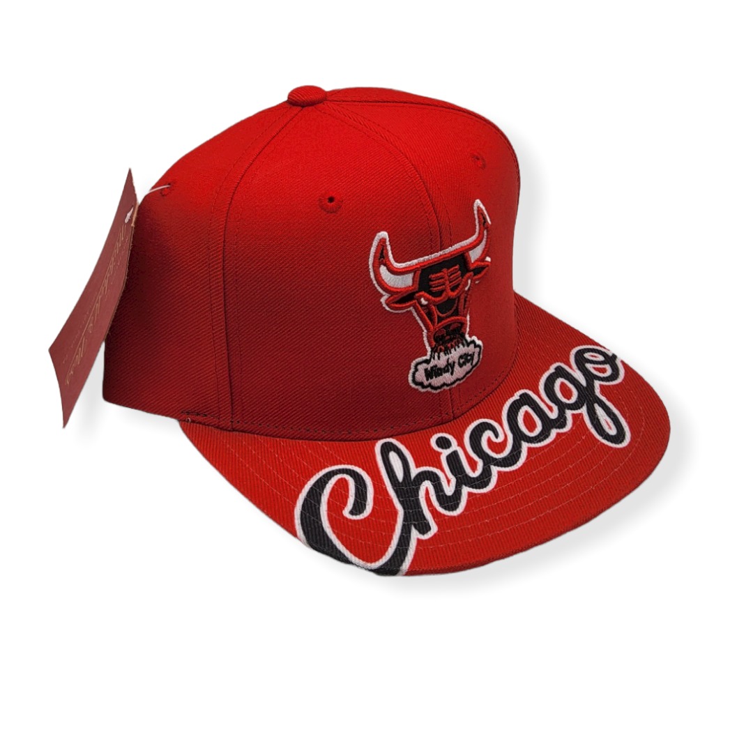 Mitchell & Ness Chicago Bulls Swingman Pop Red Adjustable Snapback Hat Cap