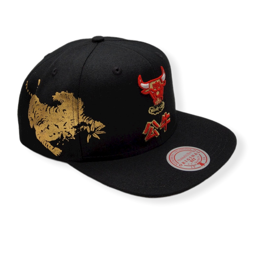 Mitchell & Ness Chicago Bulls Water Tiger Hardwood Classics Adjustable Snapback Hat Cap