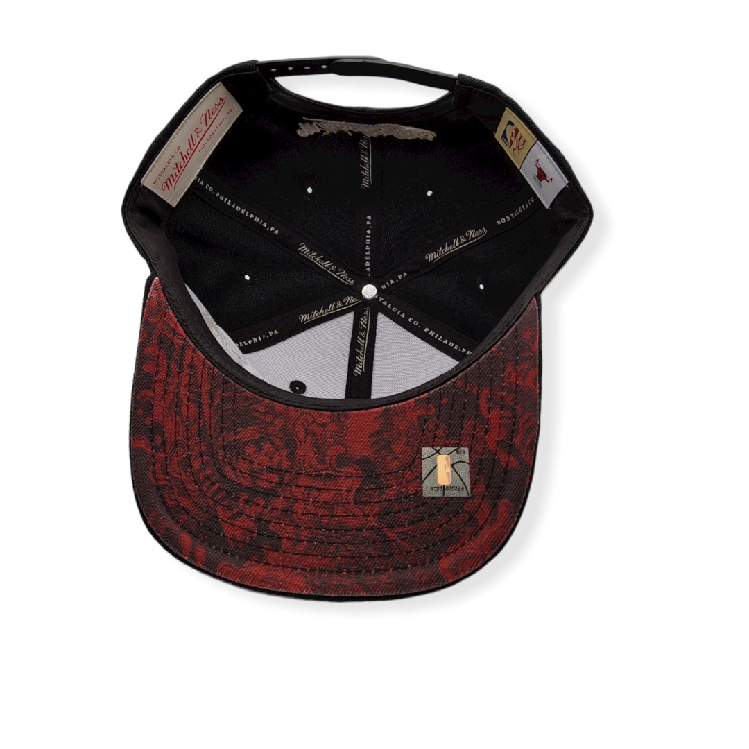 Mitchell & Ness Chicago Bulls Water Tiger Hardwood Classics Adjustable Snapback Hat Cap