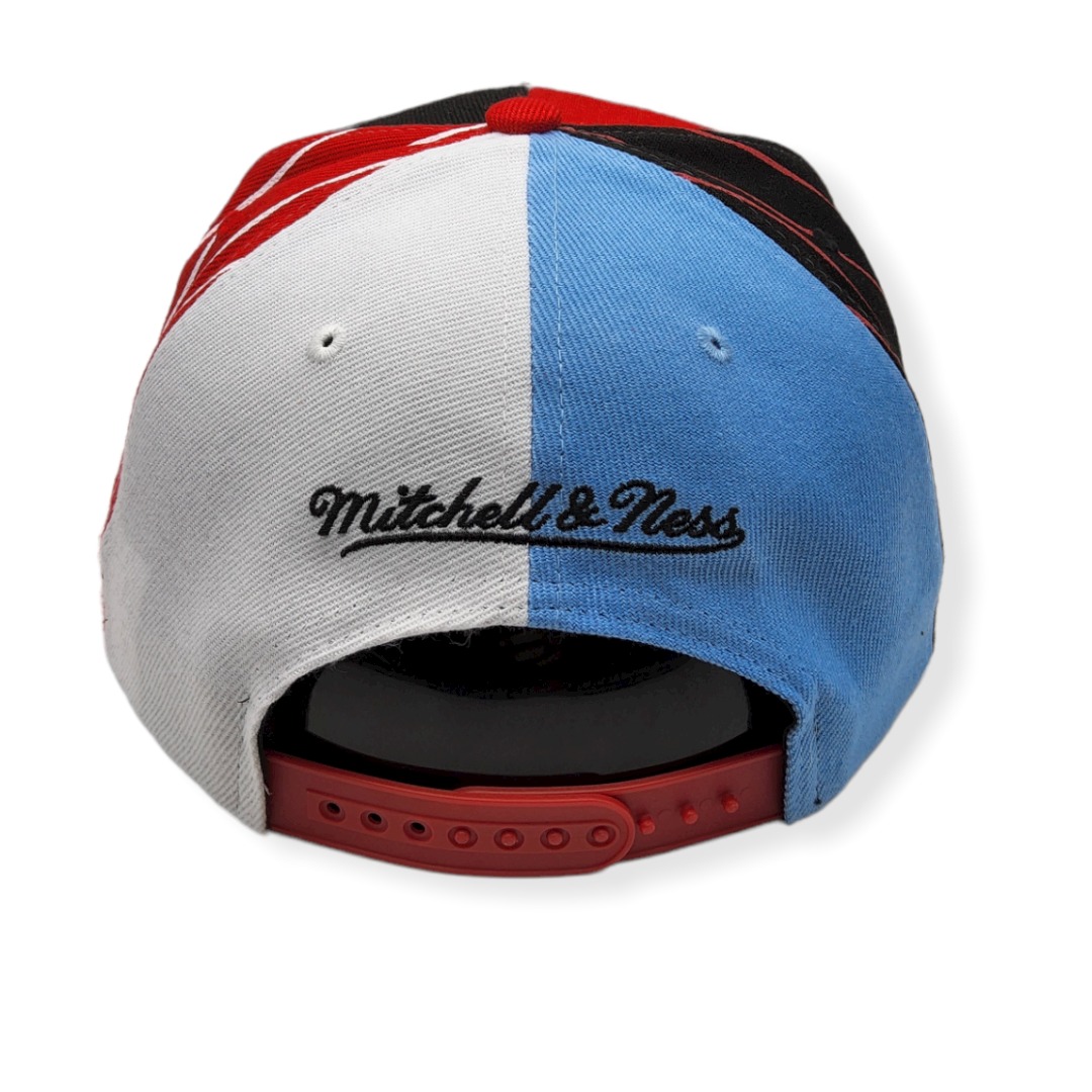 Mitchell & Ness Chicago Bulls What the Pinstripe Adjustable Snapback Hat Cap