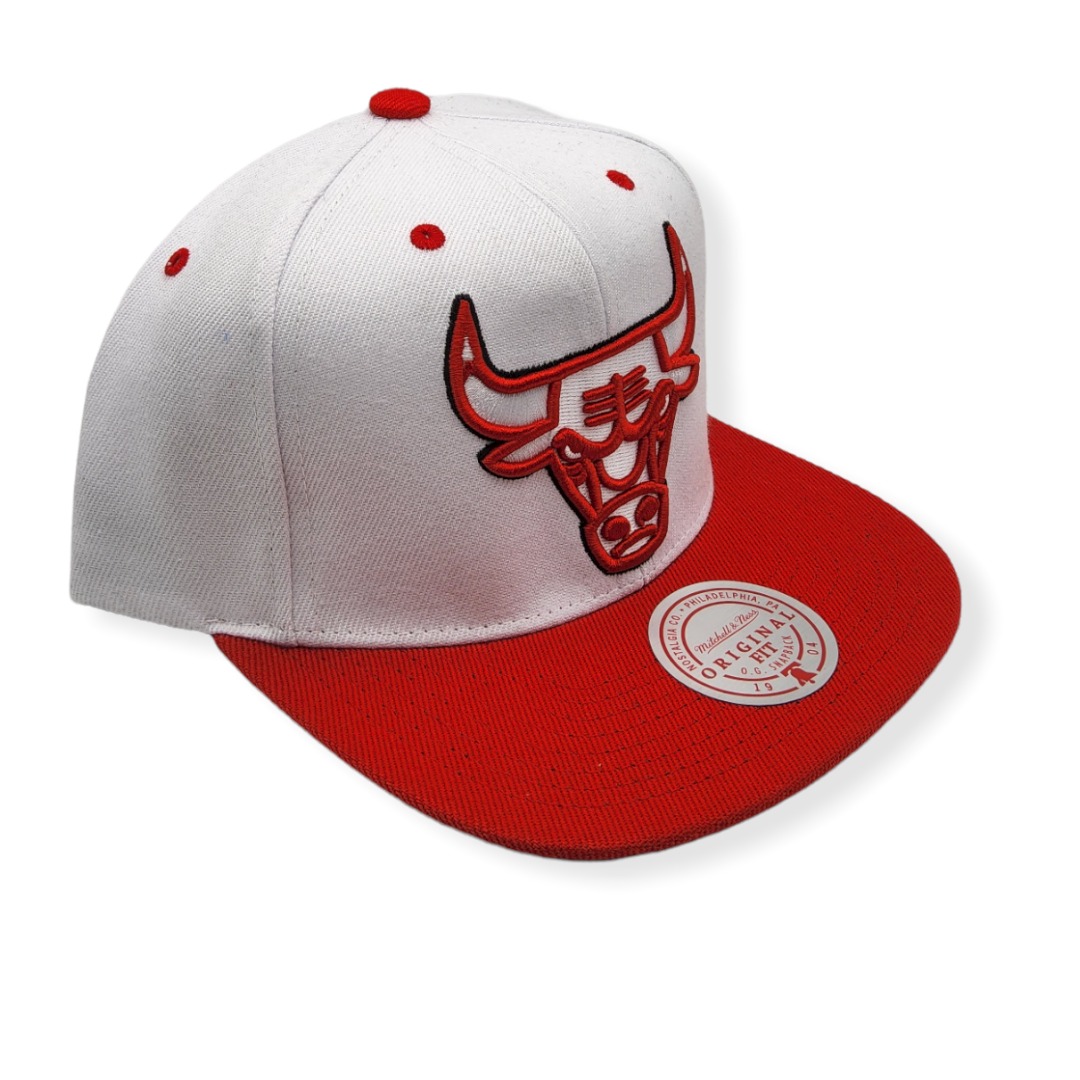 Mitchell & Ness Chicago Bulls XL Pop Team Adjustable Snapback Hat Cap
