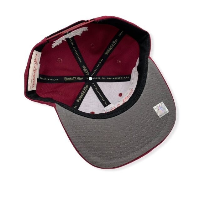 Mitchell & Ness Cleveland Cavaliers Team Ground 2.0 Maroon Adjustable Snapback Hat Cap