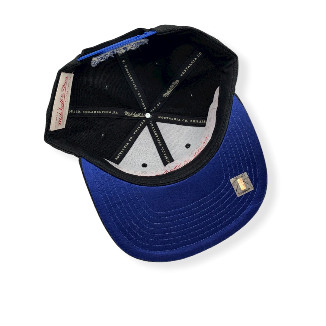 Mitchell & Ness Los Angeles Clippers Hardwood Classics Logo Satin Under Adjustable Snapback Hat Cap