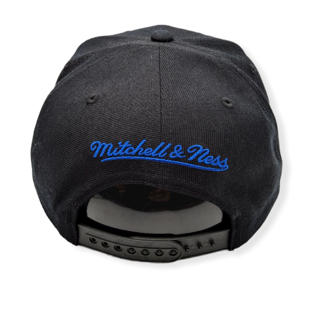 Mitchell & Ness Los Angeles Clippers Neon Crop XL Black/Royal Adjustable Snapback Hat Cap
