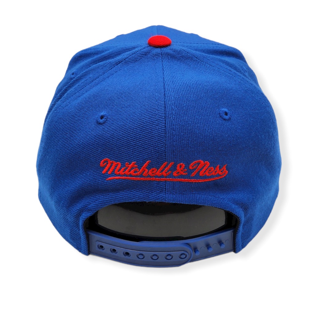 Mitchell & Ness Los Angeles Clippers Wool 2 Tone Royal/Red Adjustable Snapback Hat Cap