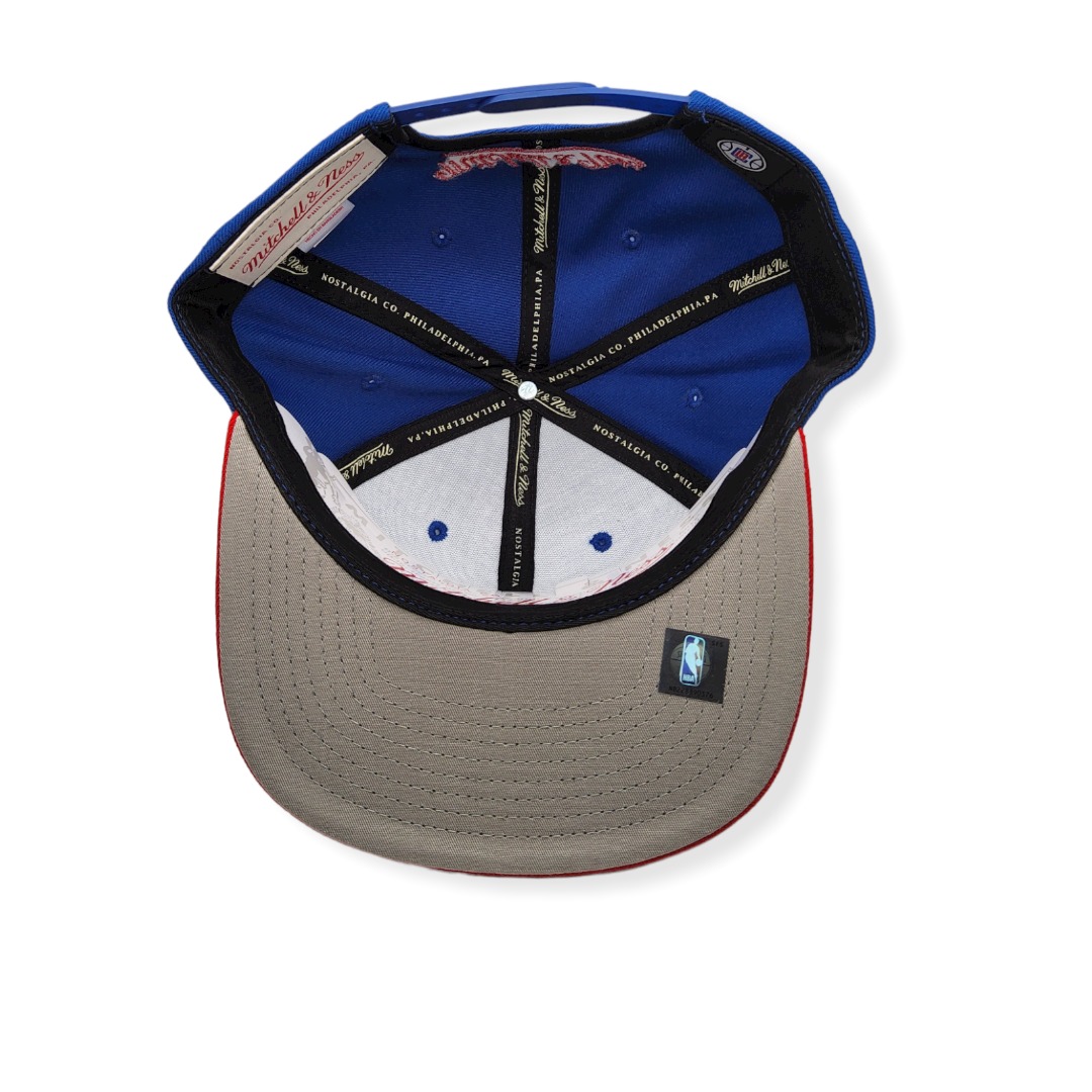 Mitchell & Ness Los Angeles Clippers Wool 2 Tone Royal/Red Adjustable Snapback Hat Cap