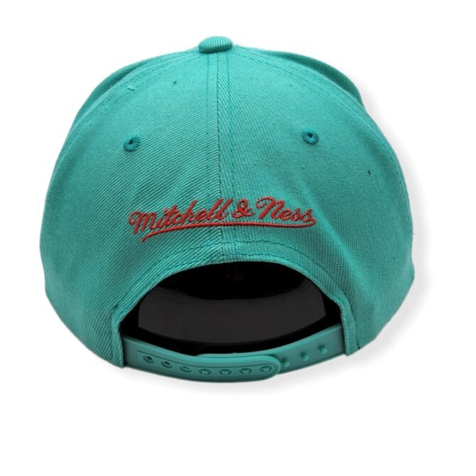 Mitchell & Ness Memphis Grizzlies Core Basic Hardwood Classics Teal Adjustable Snapback Hat Cap