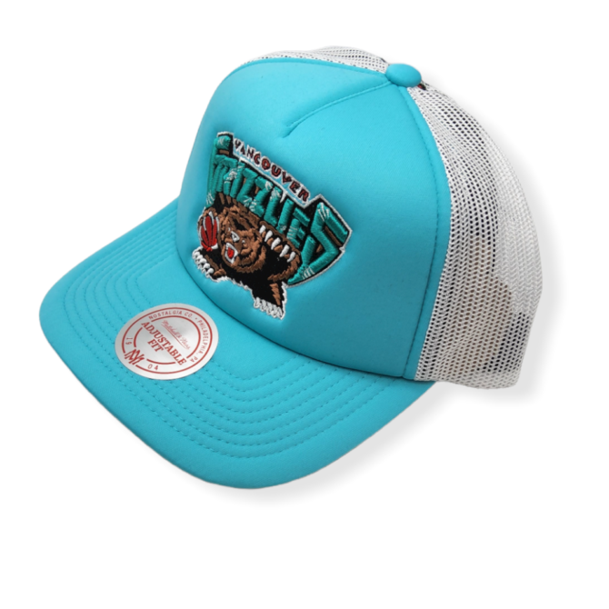 Mitchell & Ness Memphis Grizzlies Off The Backboard Trucker Adjustable Snapback Hat Cap