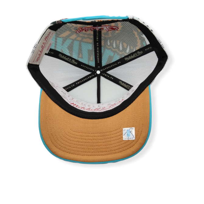 Mitchell & Ness Memphis Grizzlies Off The Backboard Trucker Adjustable Snapback Hat Cap