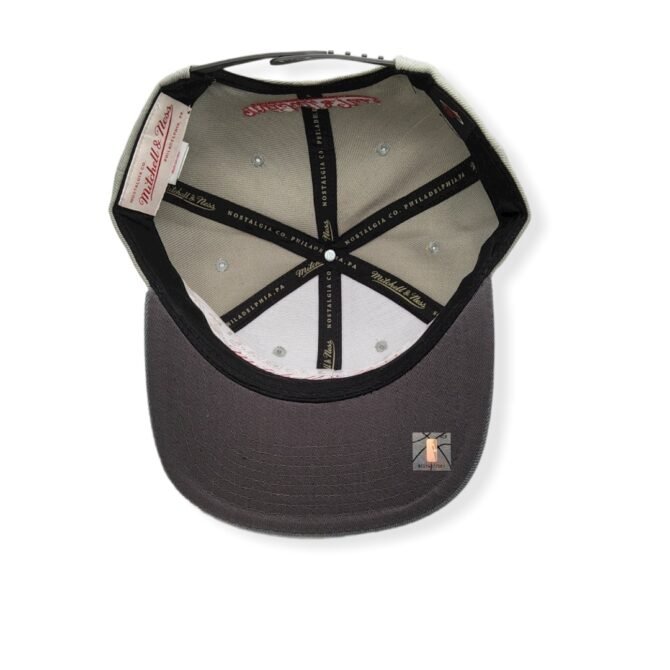 Mitchell & Ness Miami Heat Cool Grey 3 Adjustable Snapback Hat Cap