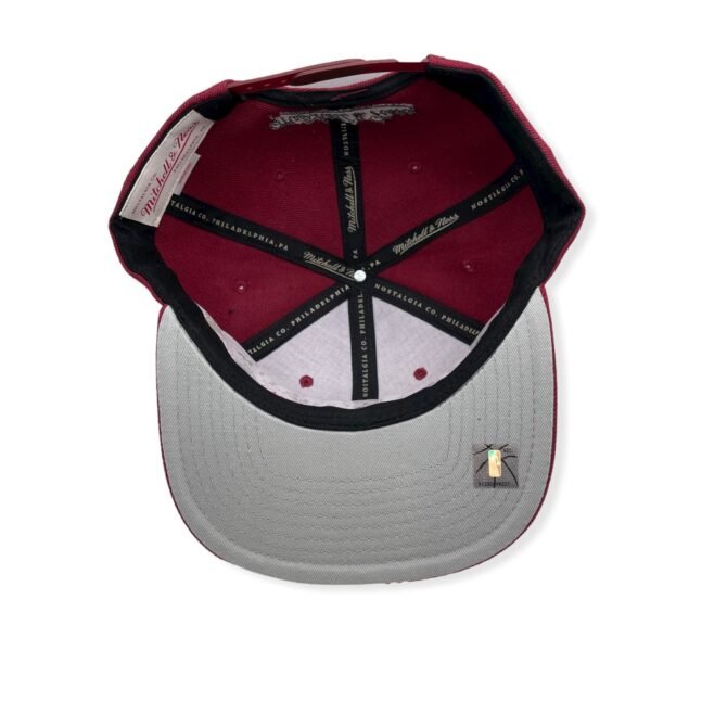 Mitchell & Ness Miami Heat Core Basic Maroon Adjustable Snapback Hat Cap