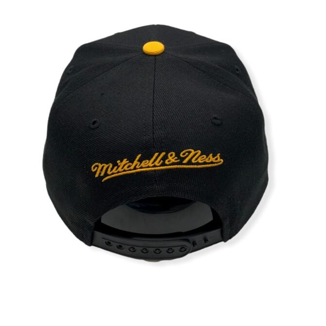 Mitchell & Ness Miami Heat Core Basic Black/Yellow Adjustable Snapback Hat Cap