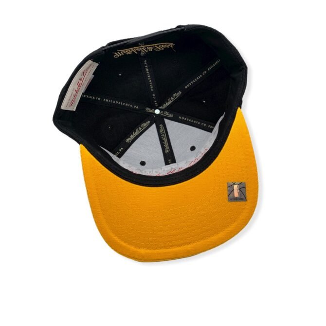 Mitchell & Ness Miami Heat Core Basic Black/Yellow Adjustable Snapback Hat Cap
