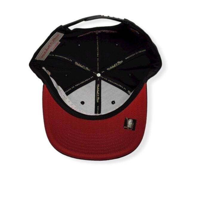 Mitchell & Ness Miami Heat Foundation Script Black Adjustable Snapback Hat Cap