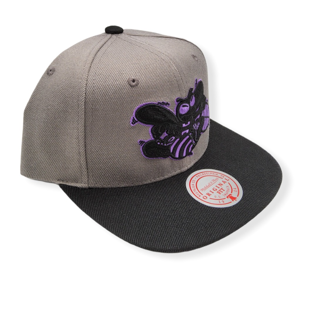 Mitchell & Ness Charlotte Hornets Neon Lights HWC Adjustable Snapback Hat Cap