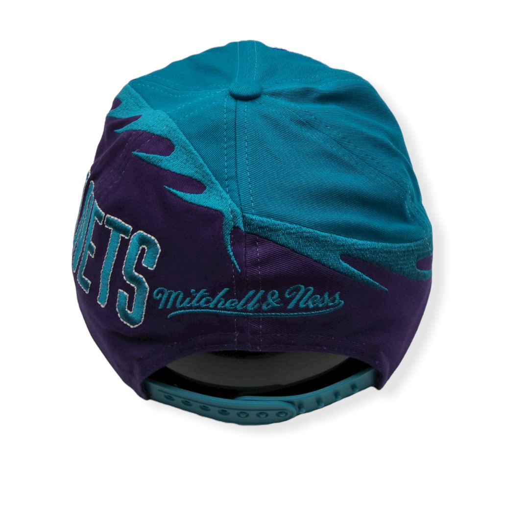 Mitchell & Ness Charlotte Hornets Spiral Deadstock Adjustable Snapback Hat Cap