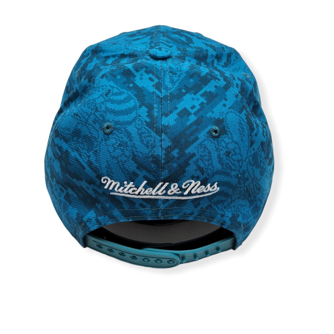Mitchell & Ness Charlotte Hornets Team Digi Camo Adjustable Snapback Hat Cap