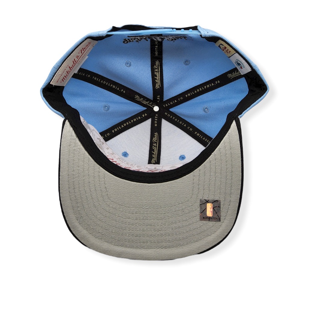 Mitchell & Ness Charlotte Hornets University Away 2 Tone Hardwood Classics Adjustable Snapback Hat