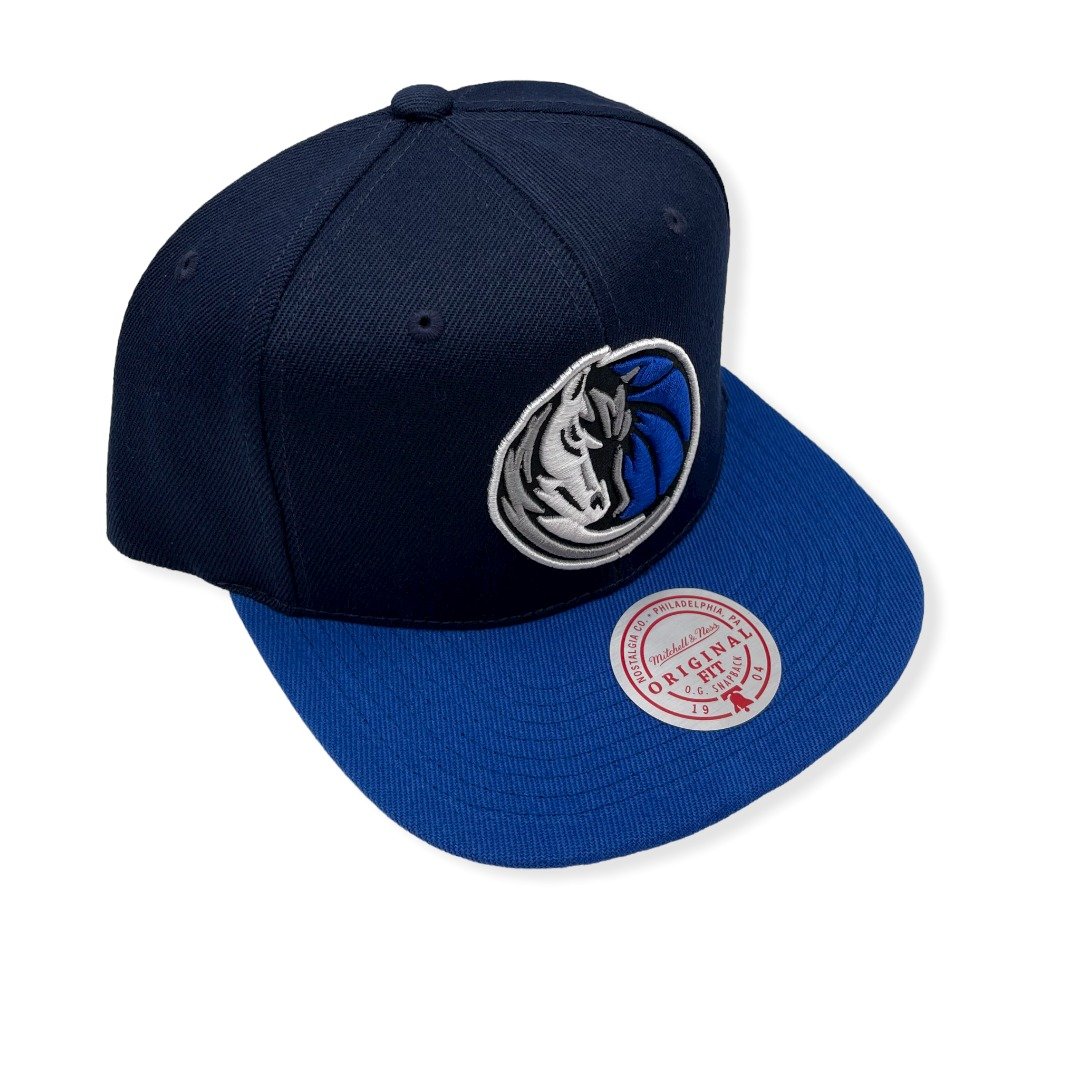 Mitchell & Ness Dallas Mavericks Core Basic Navy/Light Blue Adjustable Snapback Hat Cap