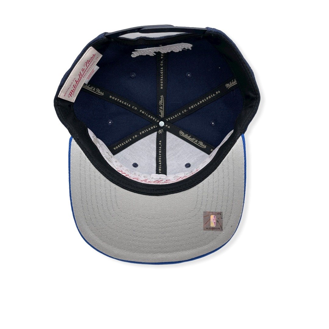 Mitchell & Ness Dallas Mavericks Core Basic Navy/Light Blue Adjustable Snapback Hat Cap