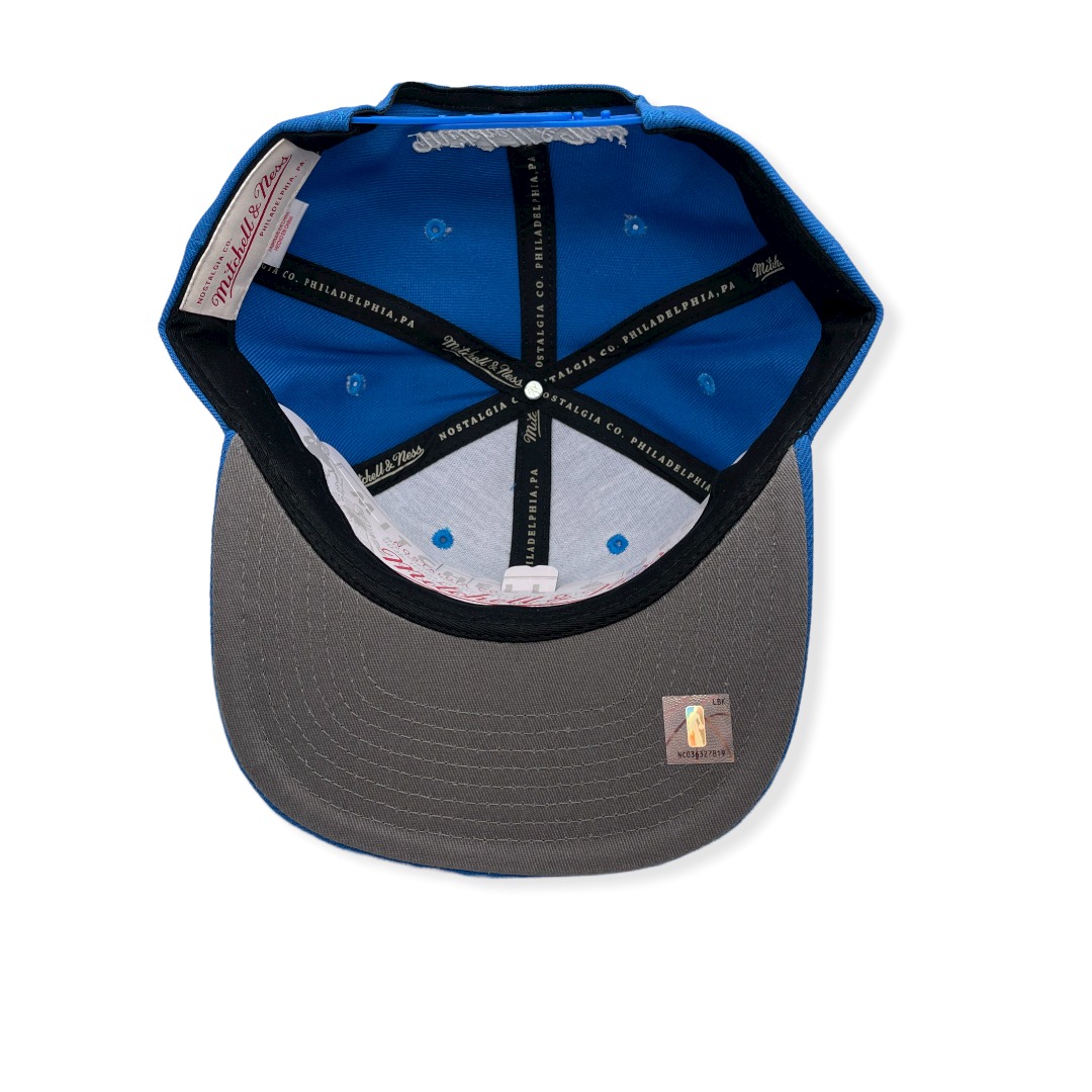 Mitchell & Ness Dallas Mavericks Team Ground 2.0 Blue Adjustable Snapback Hat Cap